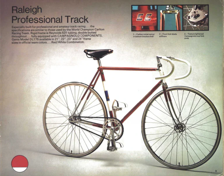 Raleigh 1973 Catalog — Professional Mk. IV to Super Course (United States) — page 3 of 11