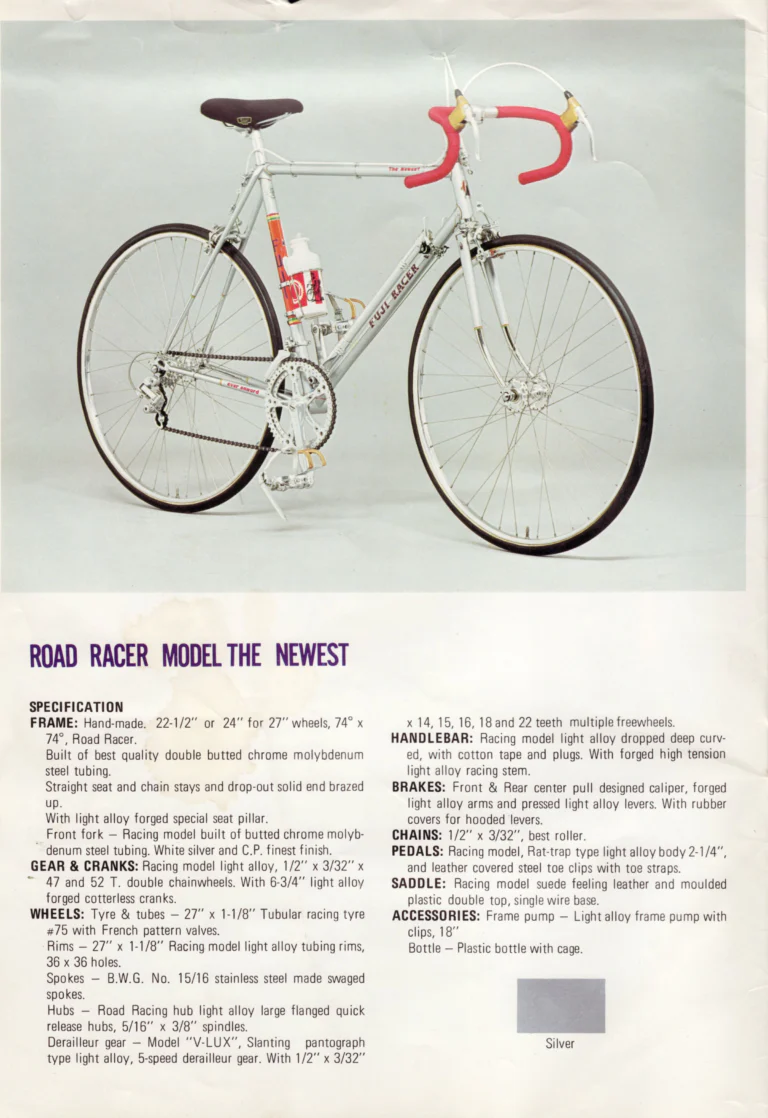Fuji 1974 Catalog — No. 4 Edition: The Newest, The Ace, The Finest, S10-S, S10-SL, Tourer, S-5L and S-3 — page 2 of 12