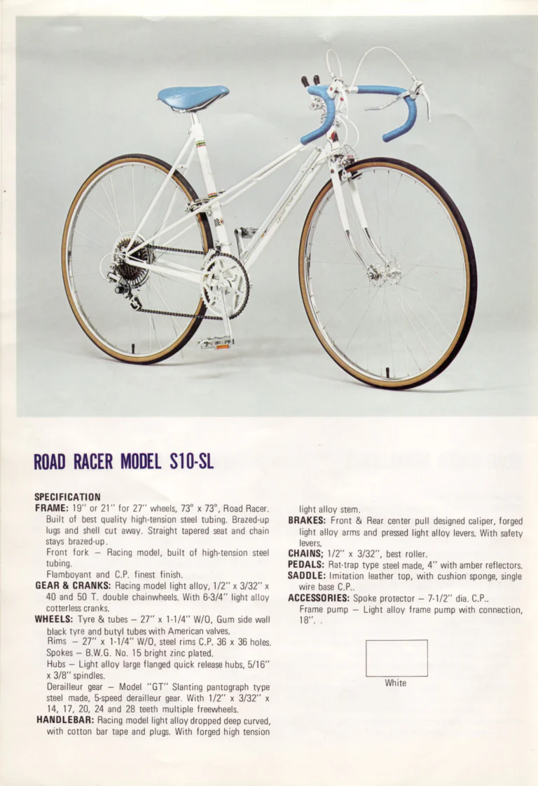 Fuji 1974 Catalog — No. 4 Edition: The Newest, The Ace, The Finest, S10-S, S10-SL, Tourer, S-5L and S-3 — page 6 of 12