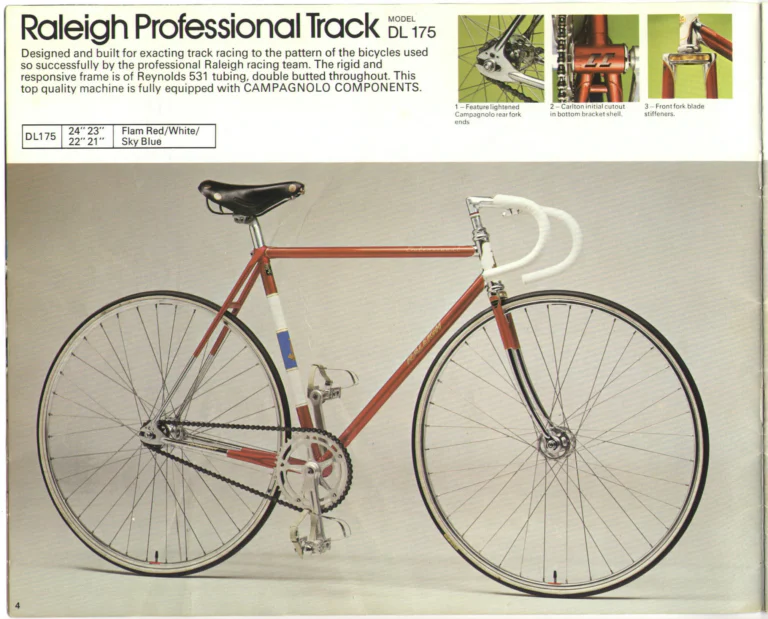 Raleigh 1974 Catalog — Lightweight Bicycles (United States) — page 4 of 25