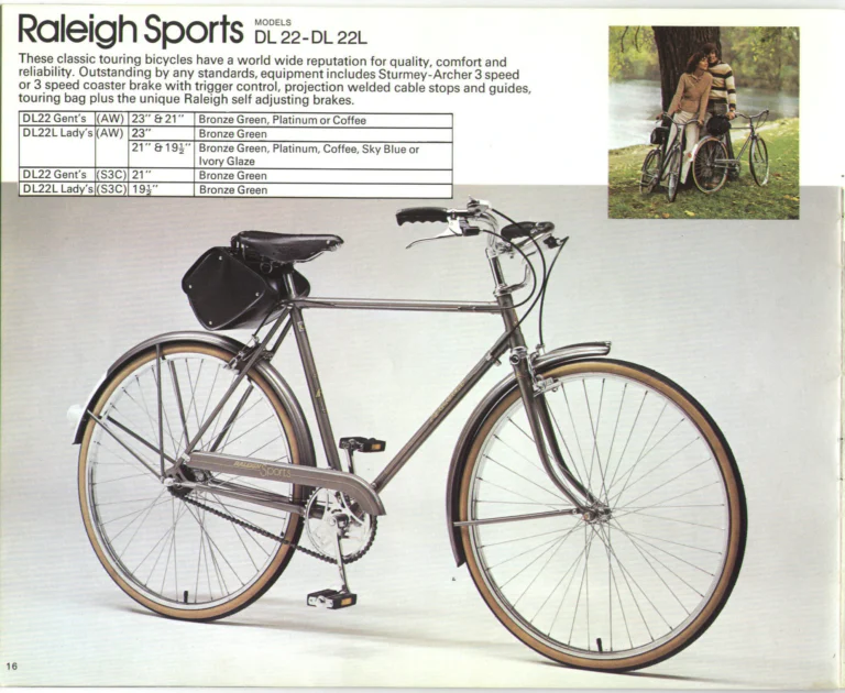 Raleigh 1974 Catalog — Lightweight Bicycles (United States) — page 16 of 25