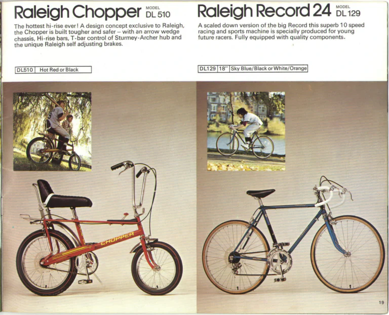 Raleigh 1974 Catalog — Lightweight Bicycles (United States) — page 19 of 25