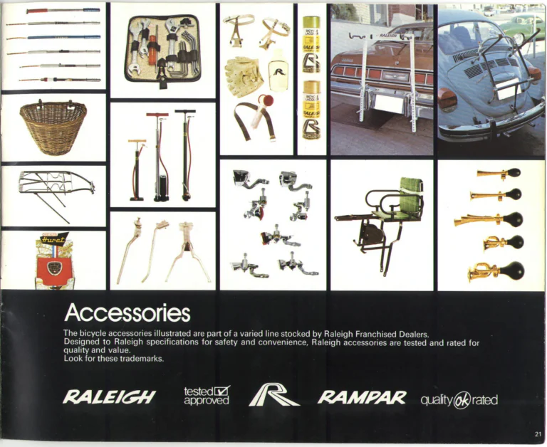 Raleigh 1974 Catalog — Lightweight Bicycles (United States) — page 21 of 25