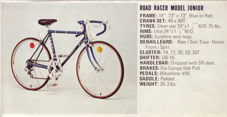 Fuji 1975 Catalog — No. 5 Edition, The Connoisseur's Bike, from The Finest to the S-5L — page 10 of 12
