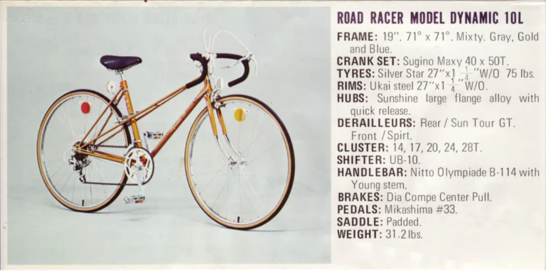 Fuji 1975 Catalog — No. 5 Edition, The Connoisseur's Bike, from The Finest to the S-5L — page 11 of 12