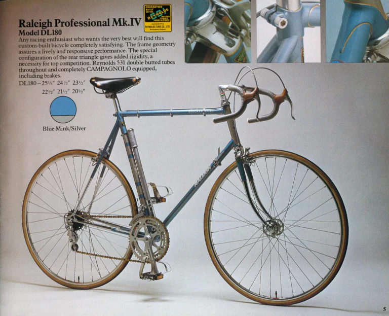 Raleigh 1975 Catalog — Lightweight Bicycles (United States) — page 5 of 24