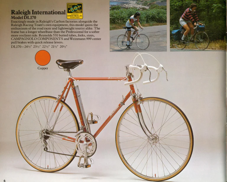 Raleigh 1975 Catalog — Lightweight Bicycles (United States) — page 6 of 24
