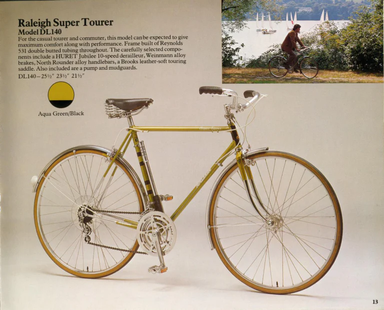 Raleigh 1975 Catalog — Lightweight Bicycles (United States) — page 13 of 24