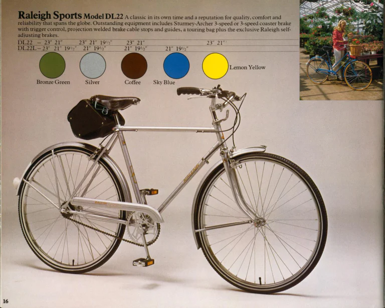 Raleigh 1975 Catalog — Lightweight Bicycles (United States) — page 16 of 24
