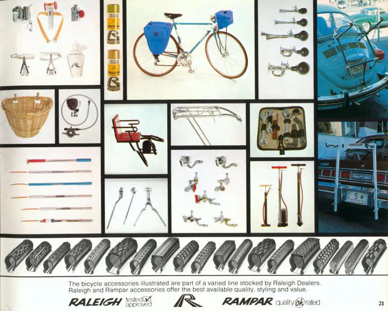 Raleigh 1975 Catalog — Lightweight Bicycles (United States) — page 21 of 24