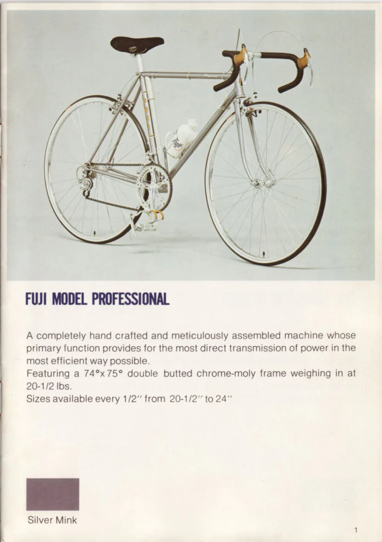 Fuji 1976 Catalog — No. 6 Edition, from the Professional to the Junior — page 3 of 22