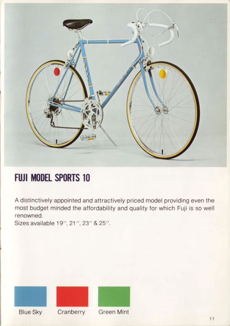 Fuji 1976 Catalog — No. 6 Edition, from the Professional to the Junior — page 13 of 22