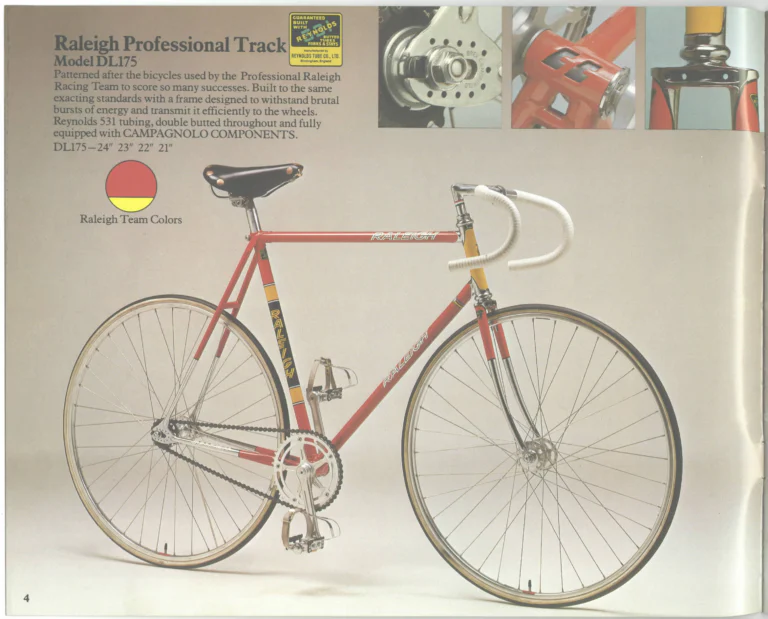 Raleigh 1976 Catalog — Lightweight Bicycles (United States) — page 4 of 22