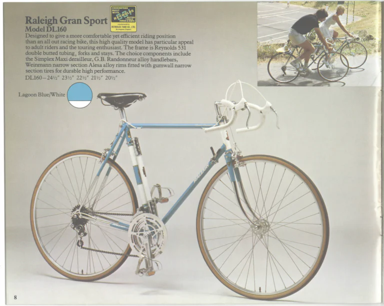 Raleigh 1976 Catalog — Lightweight Bicycles (United States) — page 8 of 22