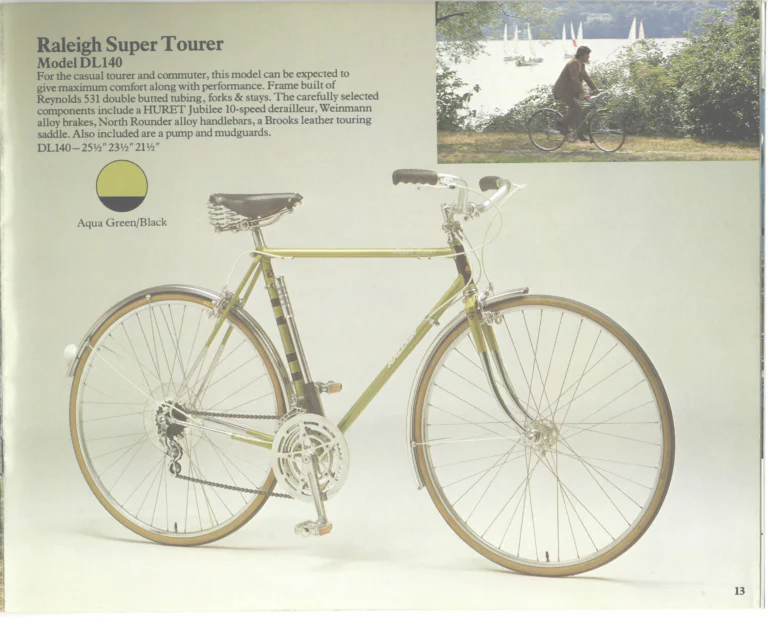 Raleigh 1976 Catalog — Lightweight Bicycles (United States) — page 13 of 22