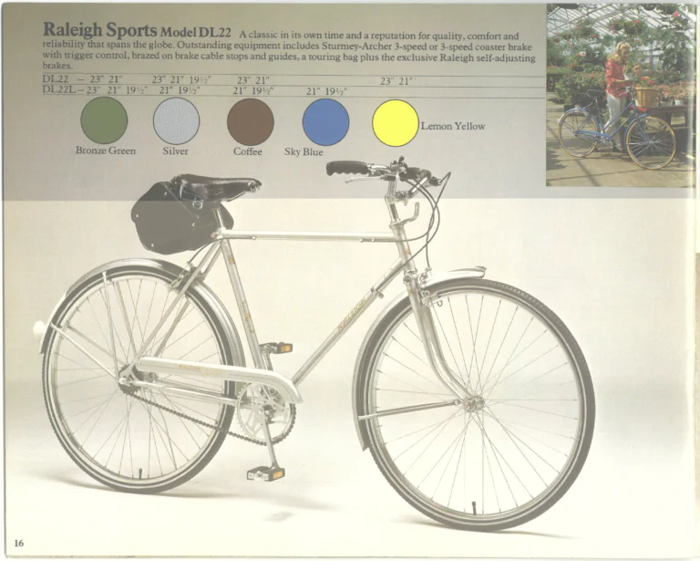 Raleigh 1976 Catalog — Lightweight Bicycles (United States) — page 16 of 22