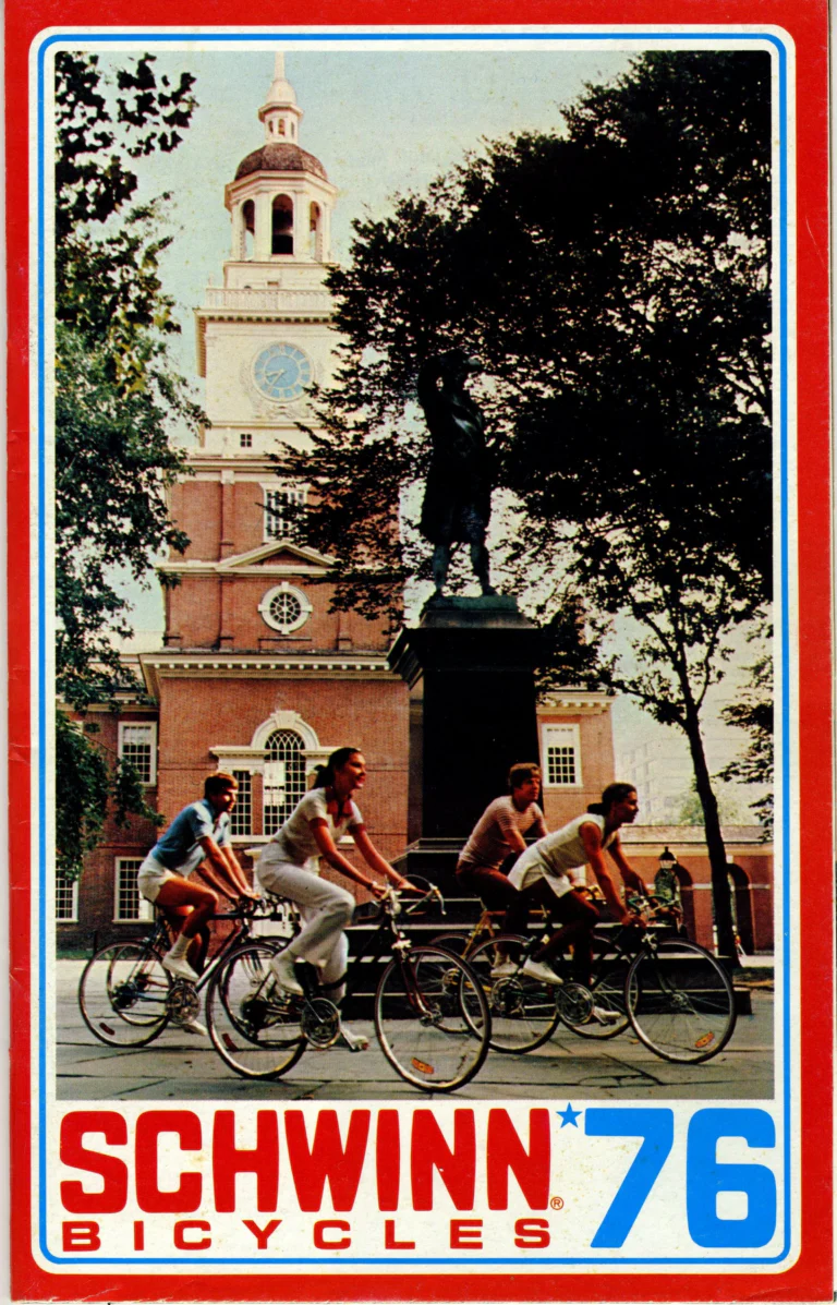 Schwinn 1976 Catalog — Cycling America: Paramount, Lightweight, Sting-Ray and Junior Bicycles, Parts and Accessories, with the Price List — page 1 of 64
