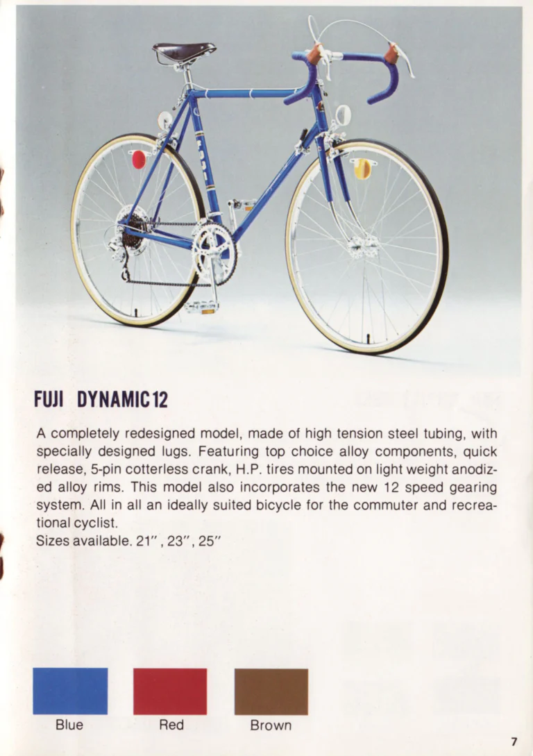 Fuji 1977 Catalog — No. 7 Edition, with the Factory and the New Twelve-Speed Models — page 9 of 18
