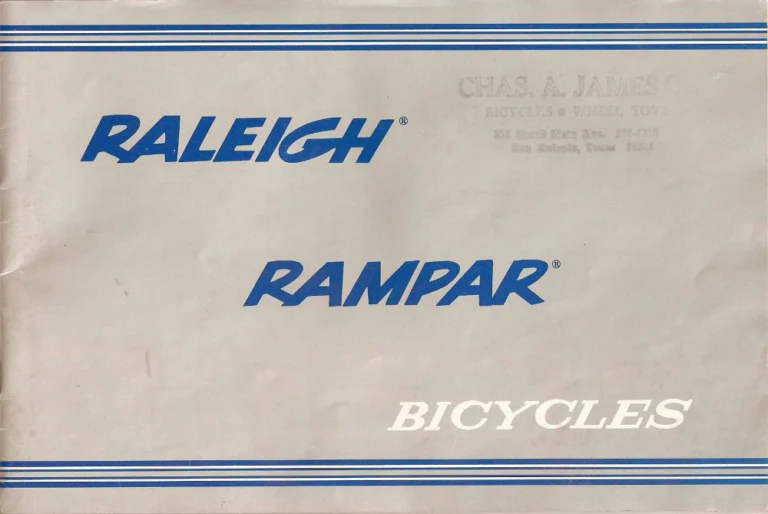 Raleigh 1977 Catalog — Raleigh and Rampar Bicycles (United States) — page 1 of 24