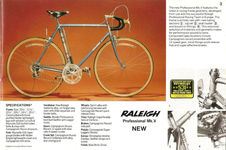 Raleigh 1977 Catalog — Raleigh and Rampar Bicycles (United States) — page 3 of 24