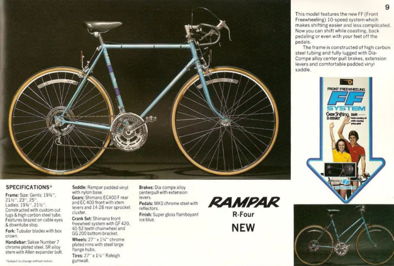 Raleigh 1977 Catalog — Raleigh and Rampar Bicycles (United States) — page 9 of 24