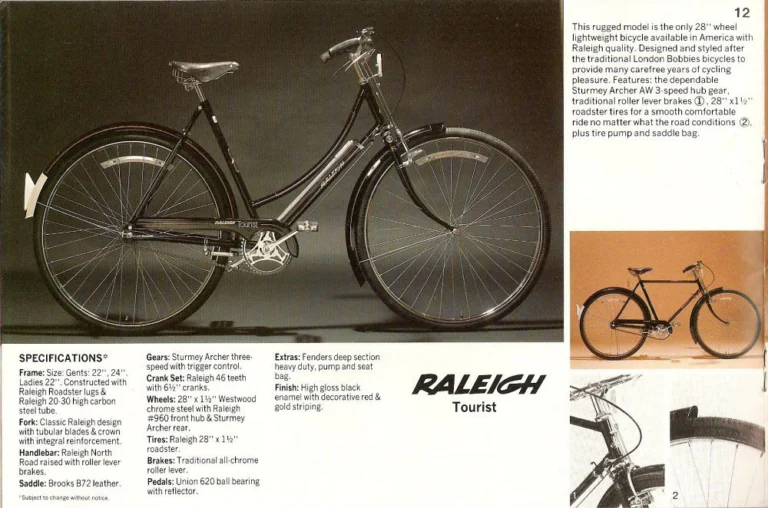 Raleigh 1977 Catalog — Raleigh and Rampar Bicycles (United States) — page 12 of 24