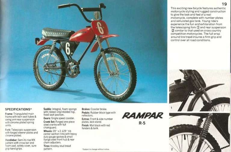 Raleigh 1977 Catalog — Raleigh and Rampar Bicycles (United States) — page 19 of 24