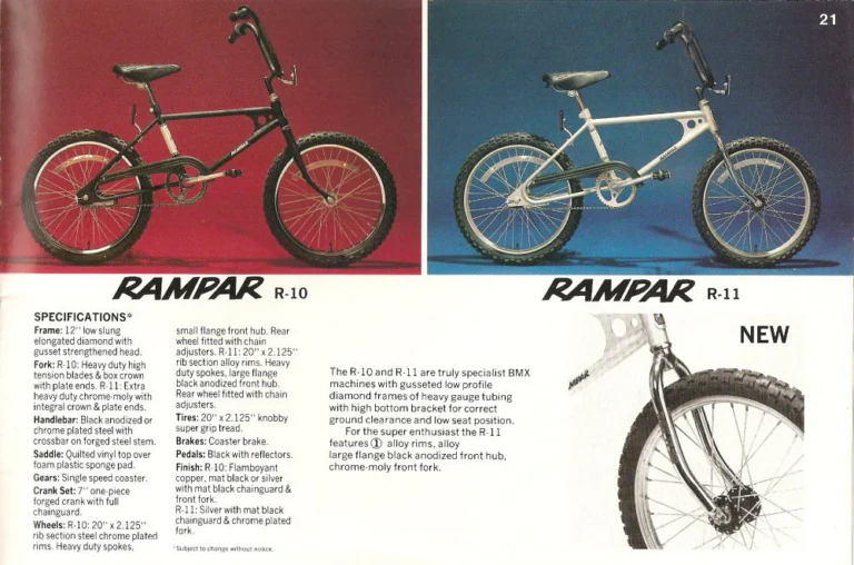 Raleigh 1977 Catalog — Raleigh and Rampar Bicycles (United States) — page 21 of 24