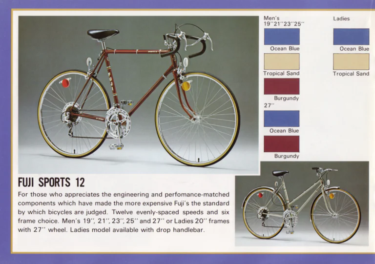 Fuji 1980 Catalog — No. 10 Edition, with the Fuji Factory, the Monterey and the Feather BMX — page 12 of 20