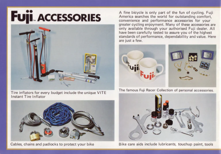 Fuji 1980 Catalog — No. 10 Edition, with the Fuji Factory, the Monterey and the Feather BMX — page 18 of 20