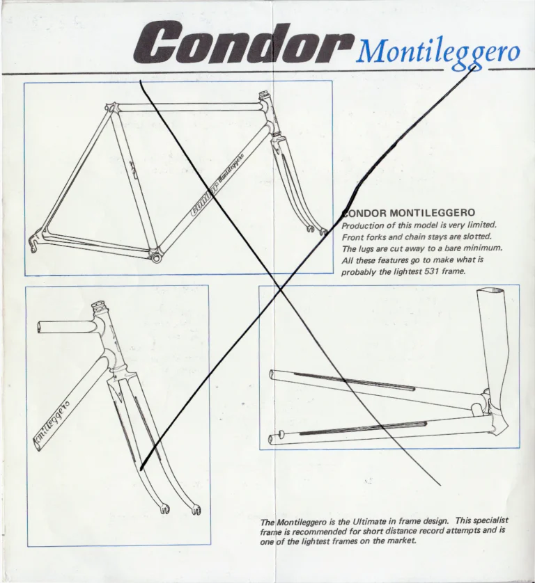 Condor 1981 Catalog — Sienna, Baracchi, Italia and Elite Frames and the Condor 753, with the Frame Price List of 1 October 1981 — page 2 of 10
