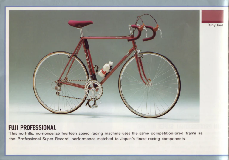 Fuji 1981 Catalog — Edition No. 11, The Fuji Class, from the Professional Super Record to the Feather BMX — page 6 of 28