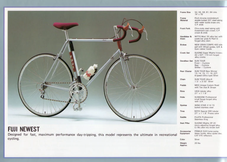 Fuji 1982 Catalog — Edition No. 12, with VALite Tubing, the Team Fuji and the Royale II — page 8 of 28
