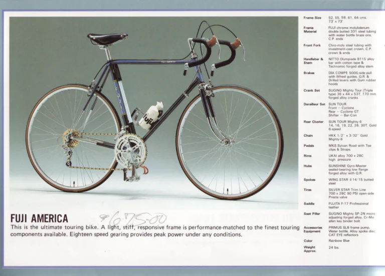 Fuji 1982 Catalog — Edition No. 12, with VALite Tubing, the Team Fuji and the Royale II — page 12 of 28