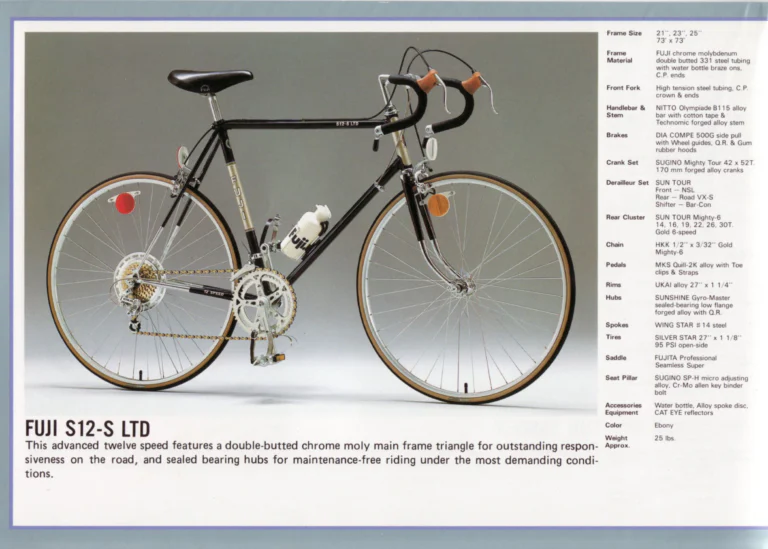 Fuji 1982 Catalog — Edition No. 12, with VALite Tubing, the Team Fuji and the Royale II — page 14 of 28