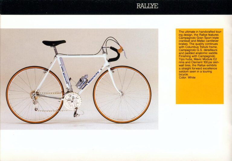 Bianchi Catalog of about 1983 — The Nuovo Racing, Professional, Rallye, Campione del Mondo, Super Leggera and Super Pista, with Four Framesets — page 5 of 12