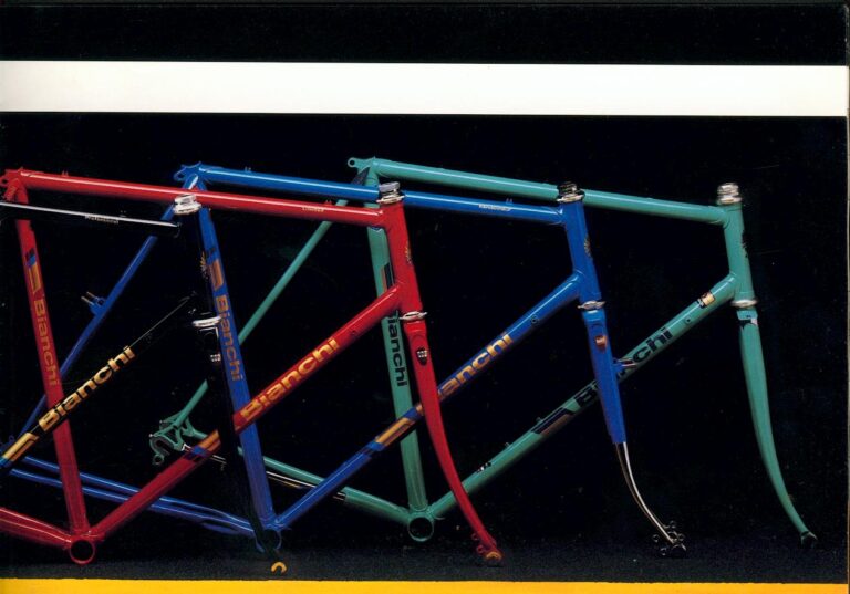 Bianchi Catalog of about 1983 — The Nuovo Racing, Professional, Rallye, Campione del Mondo, Super Leggera and Super Pista, with Four Framesets — page 12 of 12