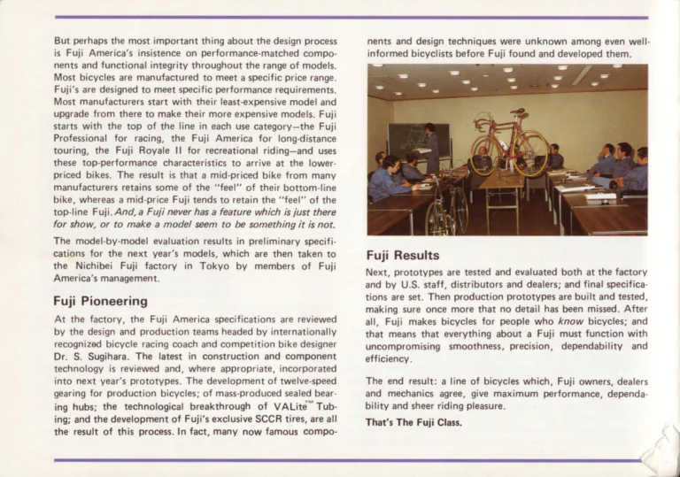 Fuji 1983 Catalog — Edition No. 13, from the Fuji Track and Opus III to the Mount Fuji LTD — page 4 of 32