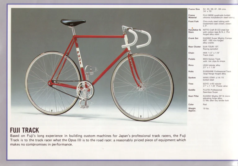 Fuji 1983 Catalog — Edition No. 13, from the Fuji Track and Opus III to the Mount Fuji LTD — page 6 of 32
