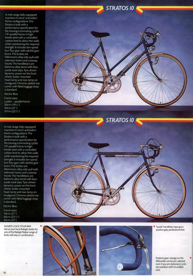 Raleigh 1983 Catalog — Racers: The Race-Bred Raleighs — page 10 of 16
