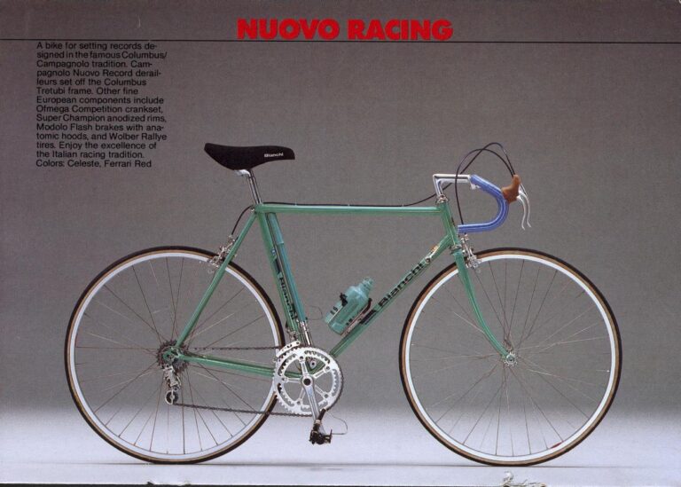 Bianchi Catalog of about 1984 — A Bianchi for You: the Nuovo Racing, Tipo Corsa, Super Leggera and Super Pista, with Individual Frame Sets — page 3 of 9