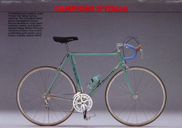 Bianchi Catalog of about 1984 — A Bianchi for You: the Nuovo Racing, Tipo Corsa, Super Leggera and Super Pista, with Individual Frame Sets — page 4 of 9