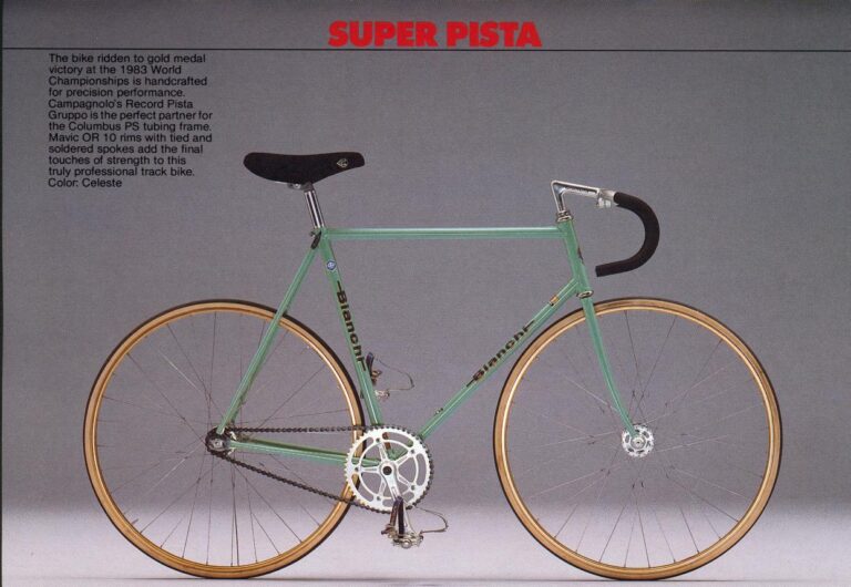 Bianchi Catalog of about 1984 — A Bianchi for You: the Nuovo Racing, Tipo Corsa, Super Leggera and Super Pista, with Individual Frame Sets — page 8 of 9