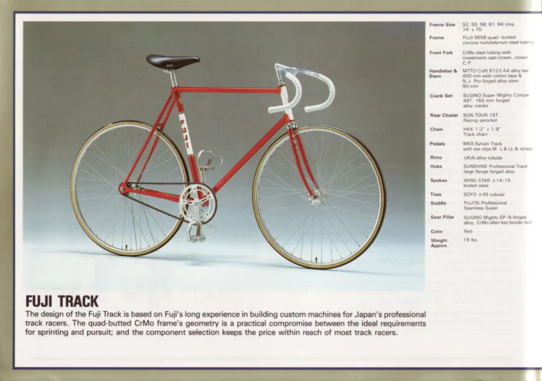 Fuji 1984 Catalog — Edition No. 14, Thirty-Three Models from the Track to the Mt. Fuji All-Terrain Bike — page 6 of 32
