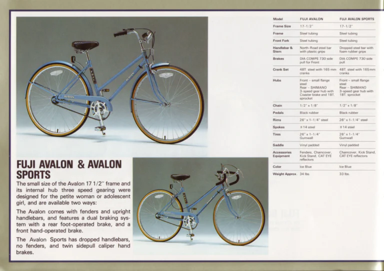 Fuji 1984 Catalog — Edition No. 14, Thirty-Three Models from the Track to the Mt. Fuji All-Terrain Bike — page 26 of 32