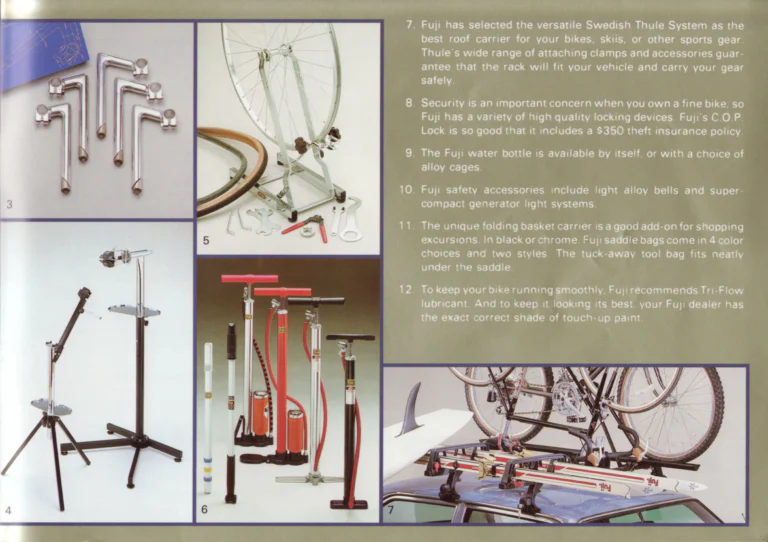 Fuji 1984 Catalog — Edition No. 14, Thirty-Three Models from the Track to the Mt. Fuji All-Terrain Bike — page 29 of 32