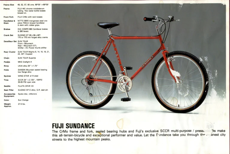 Fuji 1985 Catalog — Edition No. 15, with the League Fuji, the Mt. Fuji LTD and Mark Gorski — page 17 of 36