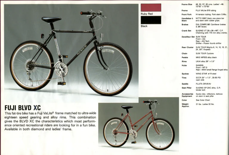 Fuji 1985 Catalog — Edition No. 15, with the League Fuji, the Mt. Fuji LTD and Mark Gorski — page 18 of 36
