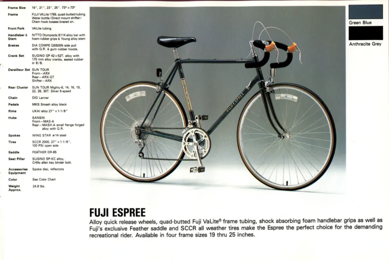 Fuji 1985 Catalog — Edition No. 15, with the League Fuji, the Mt. Fuji LTD and Mark Gorski — page 21 of 36