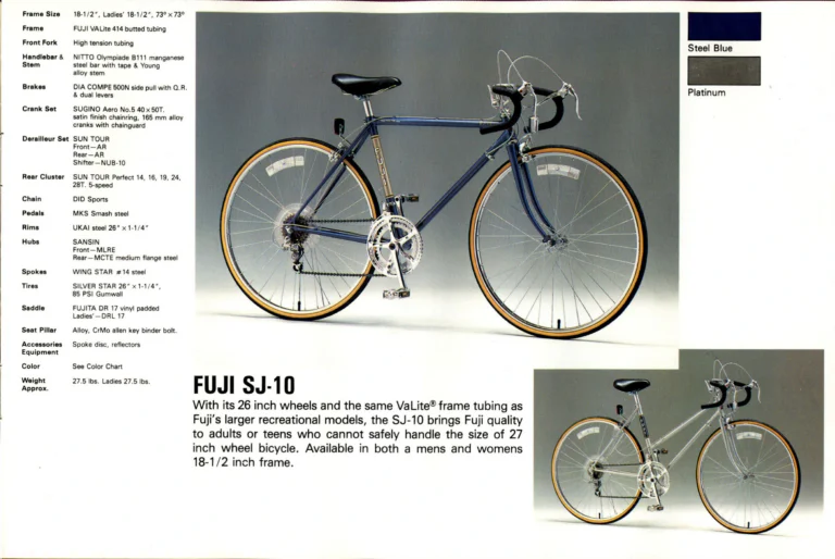 Fuji 1985 Catalog — Edition No. 15, with the League Fuji, the Mt. Fuji LTD and Mark Gorski — page 25 of 36